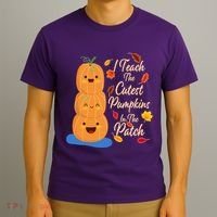 I Teach The Cutest Pumpkins In The Patch T-Shirt thumb 3