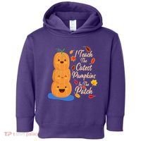 I Teach The Cutest Pumpkins In The Patch Toddler Hoodie thumb 0