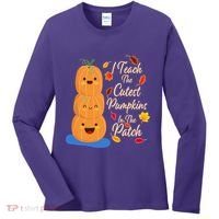 I Teach The Cutest Pumpkins In The Patch Women's Long Sleeve Shirt thumb 0
