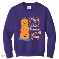I Teach The Cutest Pumpkins In The Patch Kids Sweatshirt thumb 0