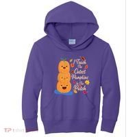 I Teach The Cutest Pumpkins In The Patch Kids Hoodie thumb 0
