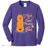 I Teach The Cutest Pumpkins In The Patch Kids Long Sleeve Shirt thumb 0