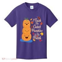 I Teach The Cutest Pumpkins In The Patch Kids T-Shirt thumb 0