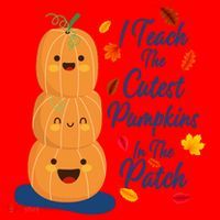I Teach The Cutest Pumpkins In The Patch Santa Hat thumb 1