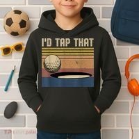 I’d Tap That Funny Golf Kids Hoodie thumb 2