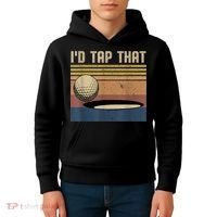 I’d Tap That Funny Golf Kids Hoodie thumb 4