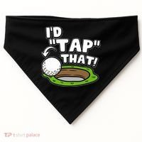Id Tap That Funny Golf Lover USA-Made Doggie Bandana thumb 0