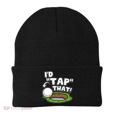 Id Tap That Funny Golf Lover Beanie
