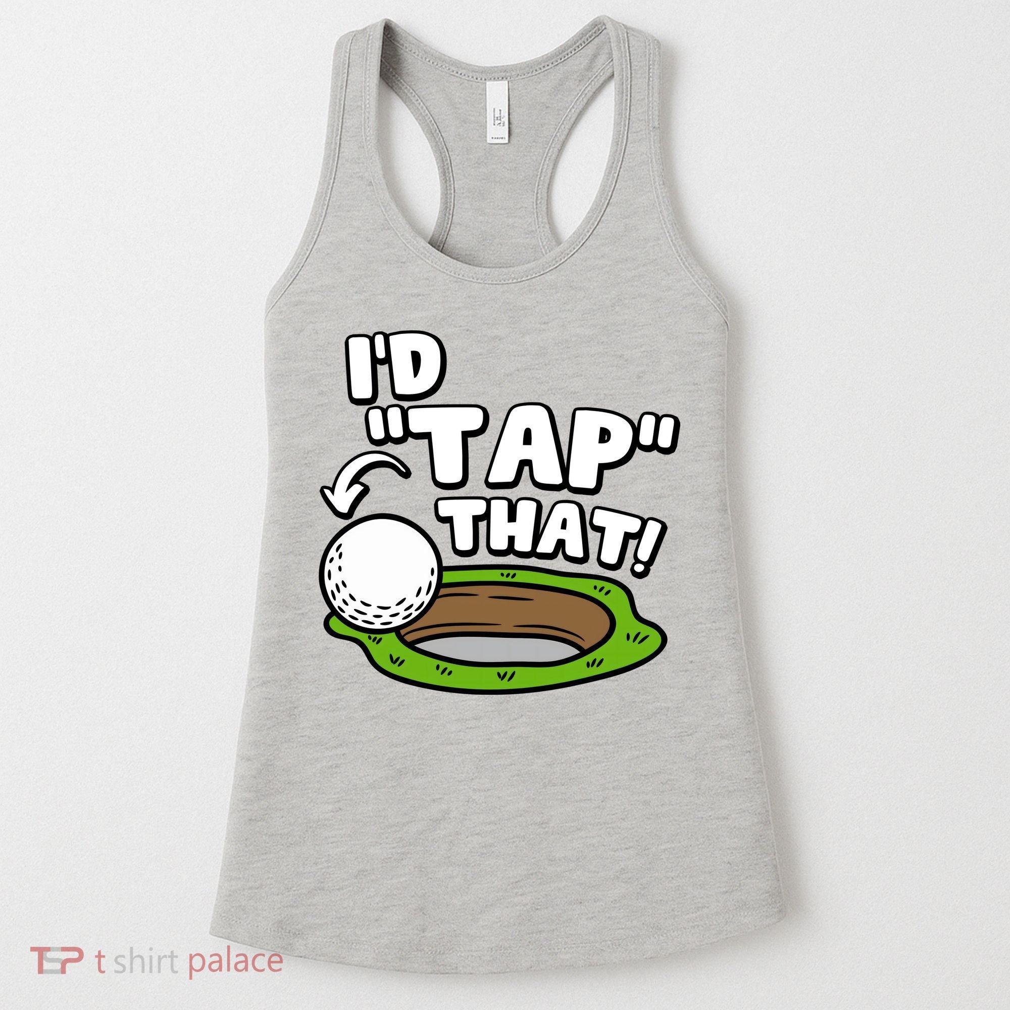 Id Tap That Funny Golf Lover Women's Tank Top