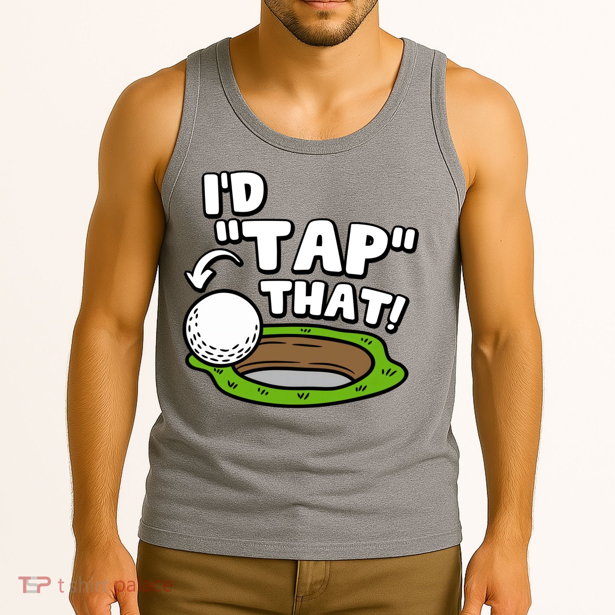 Id Tap That Funny Golf Lover Tank Top