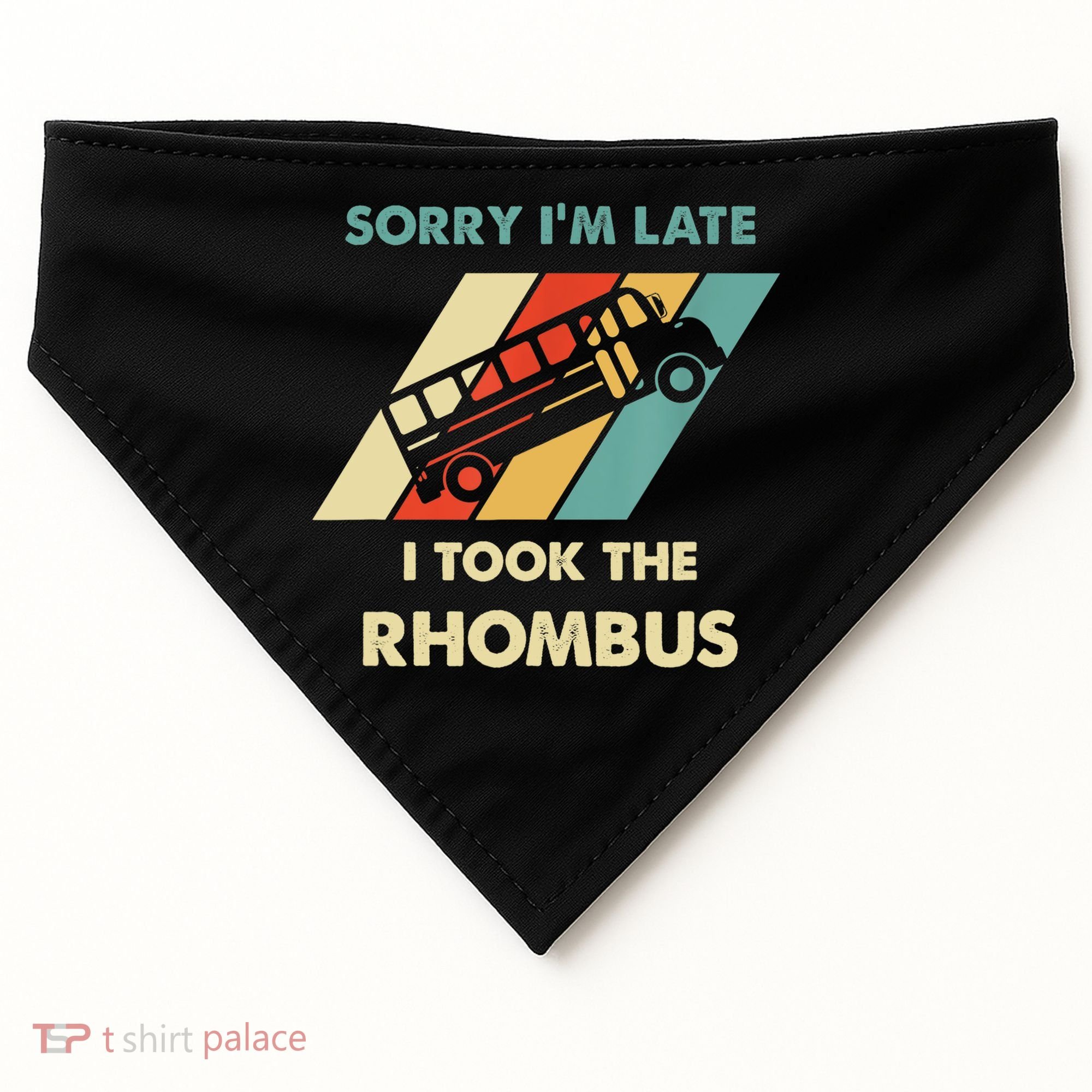 I Took The Rhombus Funny Math Nerd Funny Math Gift USA-Made Doggie Bandana