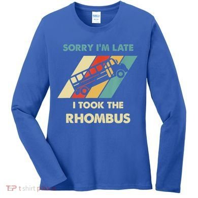 I Took The Rhombus Funny Math Nerd Funny Math Gift Women's Long Sleeve Shirt