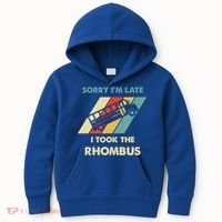 I Took The Rhombus Funny Math Nerd Funny Math Gift Kids Hoodie thumb 0