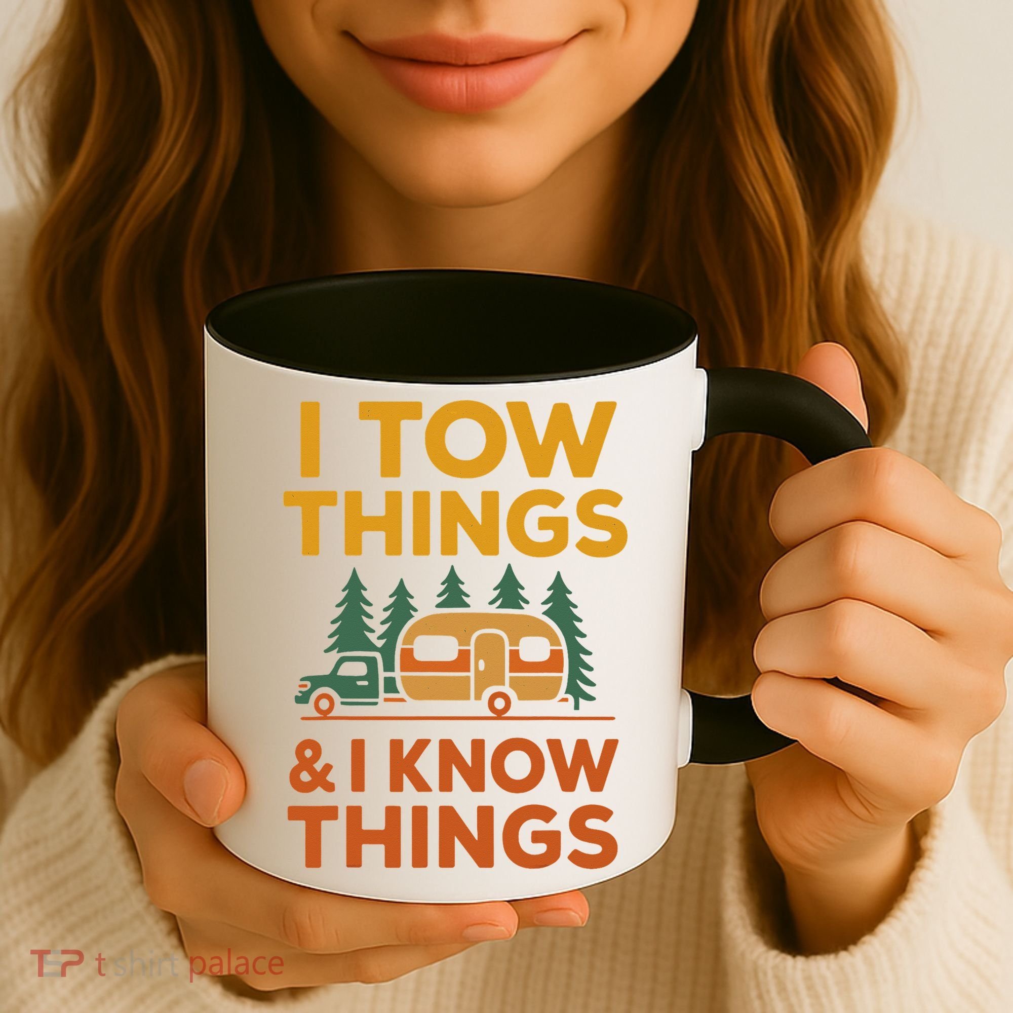 I Tow Things And I Know Things Fathers Day Coffee Mug