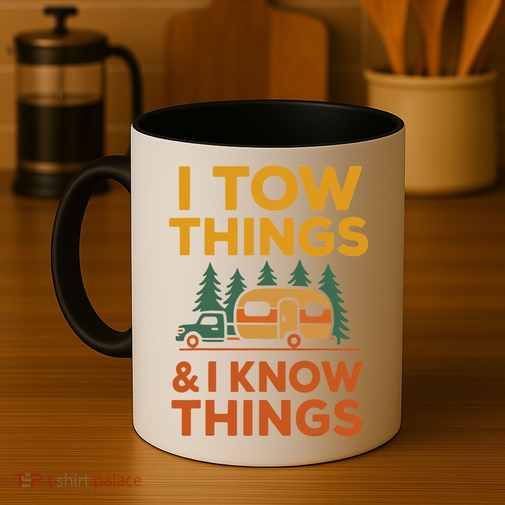 I Tow Things And I Know Things Fathers Day Coffee Mug