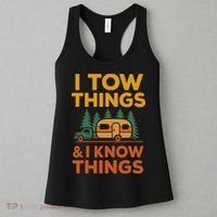I Tow Things And I Know Things Fathers Day Women's Tank Top thumb 3