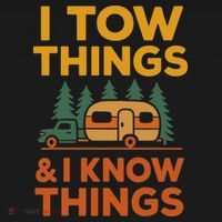 I Tow Things And I Know Things Fathers Day Toddler Hoodie thumb 2