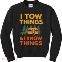 I Tow Things And I Know Things Fathers Day Kids Sweatshirt thumb 0