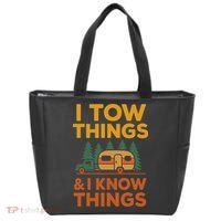 I Tow Things And I Know Things Fathers Day Tote Bag thumb 0