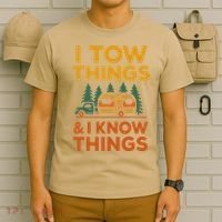 I Tow Things And I Know Things Fathers Day T-Shirt thumb 6