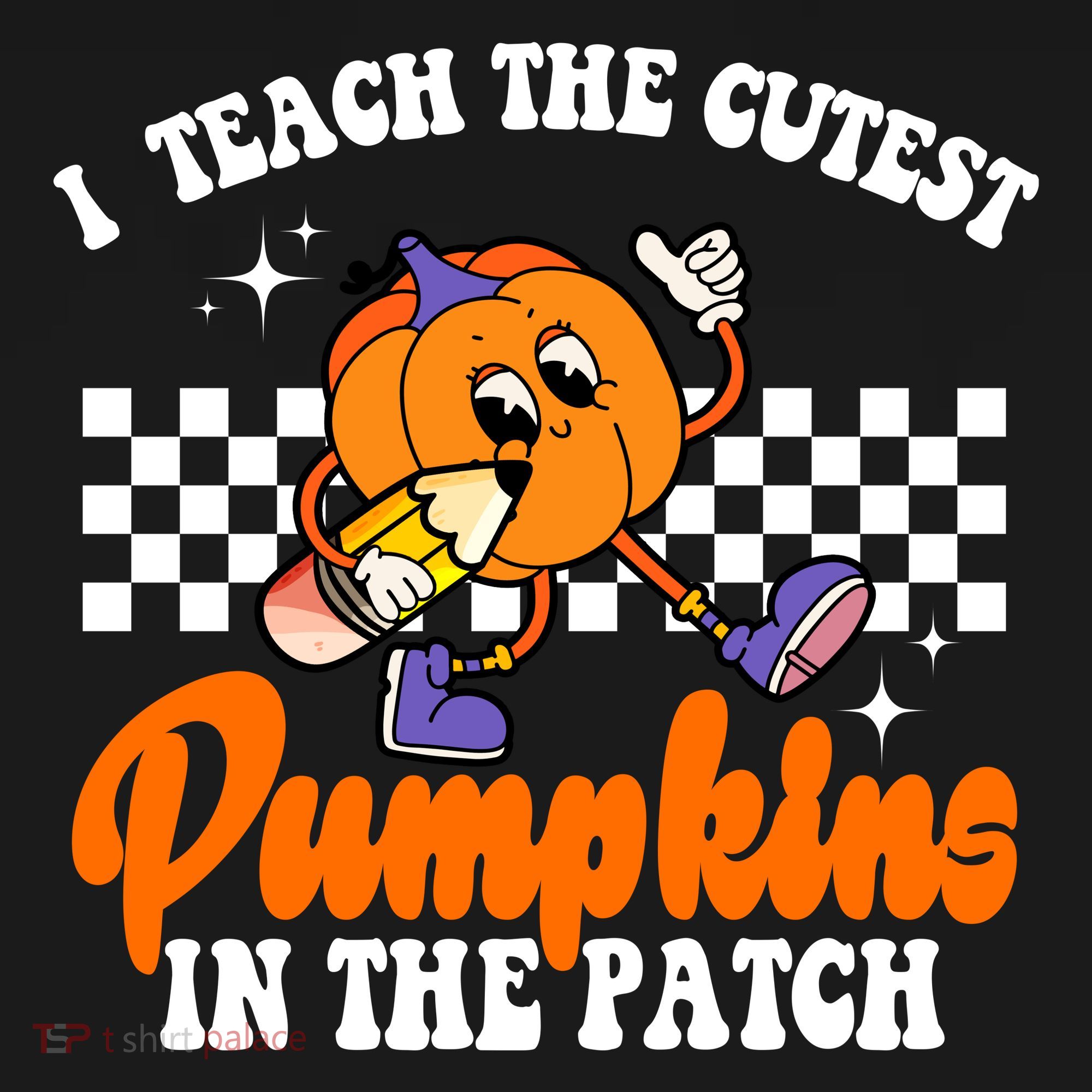 I Teach The Cutest Pumpkins Retro Teacher Halloween Coaster