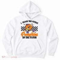 I Teach The Cutest Pumpkins Retro Teacher Halloween Hoodie thumb 0