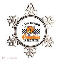 I Teach The Cutest Pumpkins Retro Teacher Halloween Ornament thumb 0