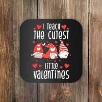 I Teach The Cutest Little Valentines Teacher Coaster thumb 0