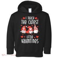 I Teach The Cutest Little Valentines Teacher Toddler Hoodie thumb 0