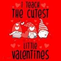 I Teach The Cutest Little Valentines Teacher Santa Hat thumb 1