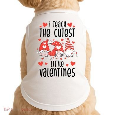 I Teach The Cutest Little Valentines Teacher Doggie Tank