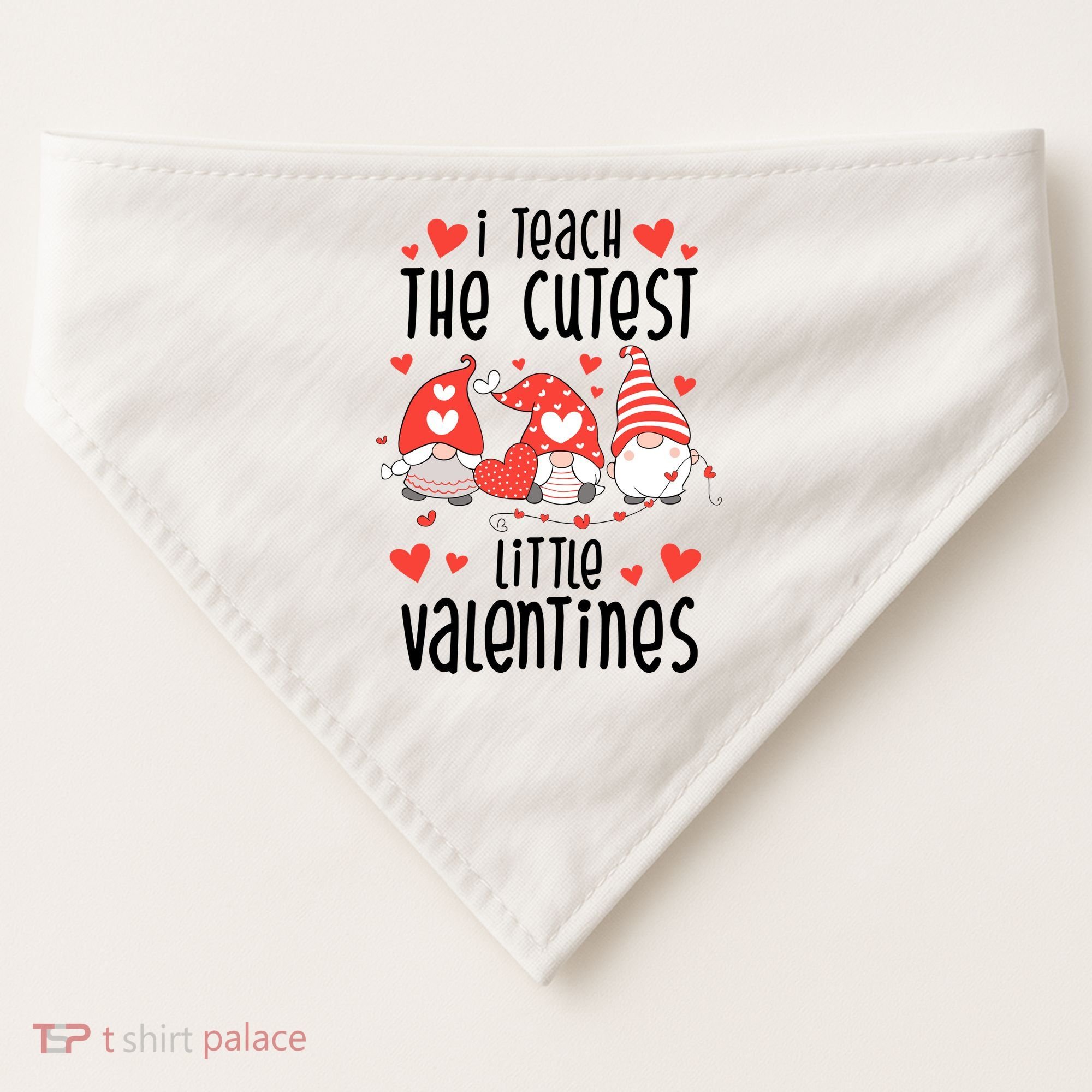 I Teach The Cutest Little Valentines Teacher USA-Made Doggie Bandana