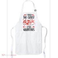 I Teach The Cutest Little Valentines Teacher Apron thumb 0