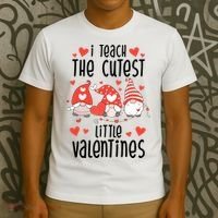 I Teach The Cutest Little Valentines Teacher T-Shirt thumb 3