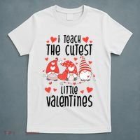 I Teach The Cutest Little Valentines Teacher T-Shirt thumb 5