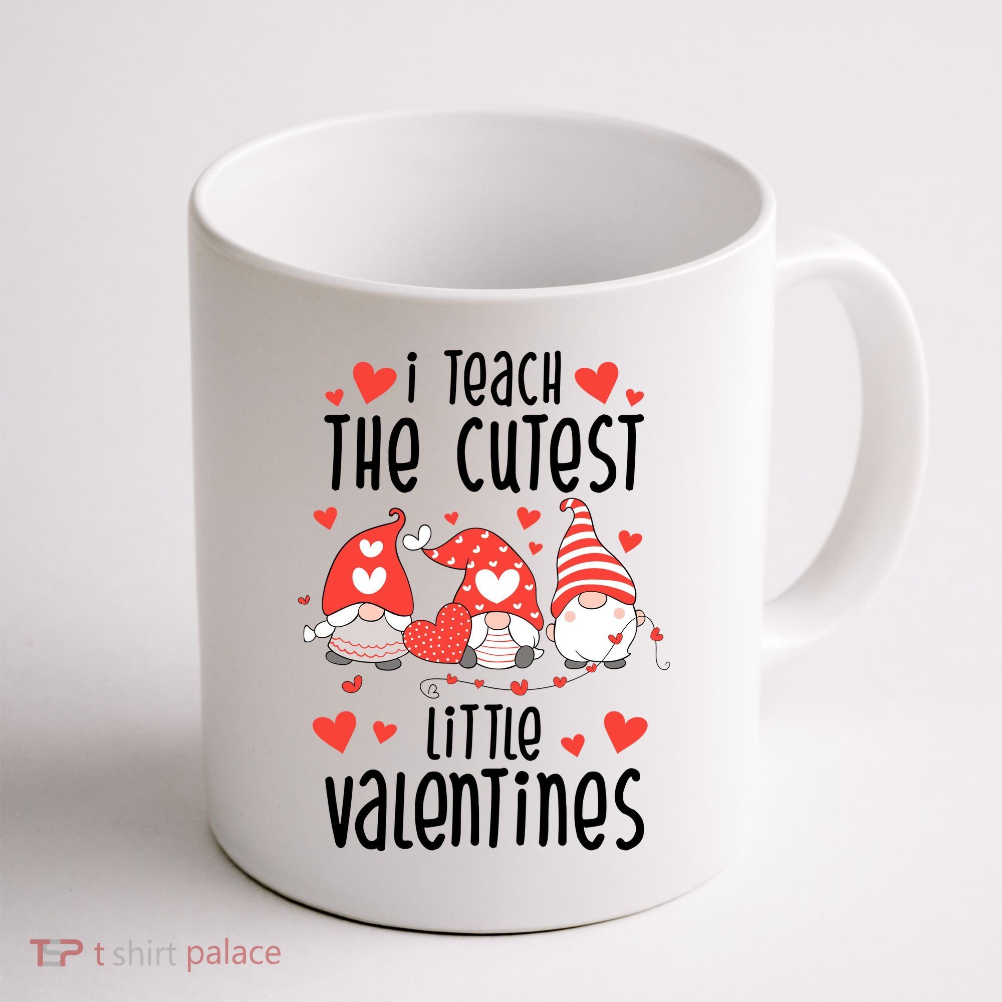 I Teach The Cutest Little Valentines Teacher Coffee Mug