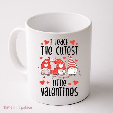 I Teach The Cutest Little Valentines Teacher Coffee Mug