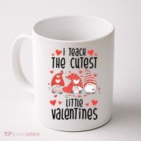 I Teach The Cutest Little Valentines Teacher Coffee Mug thumb 0