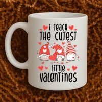 I Teach The Cutest Little Valentines Teacher Coffee Mug thumb 2
