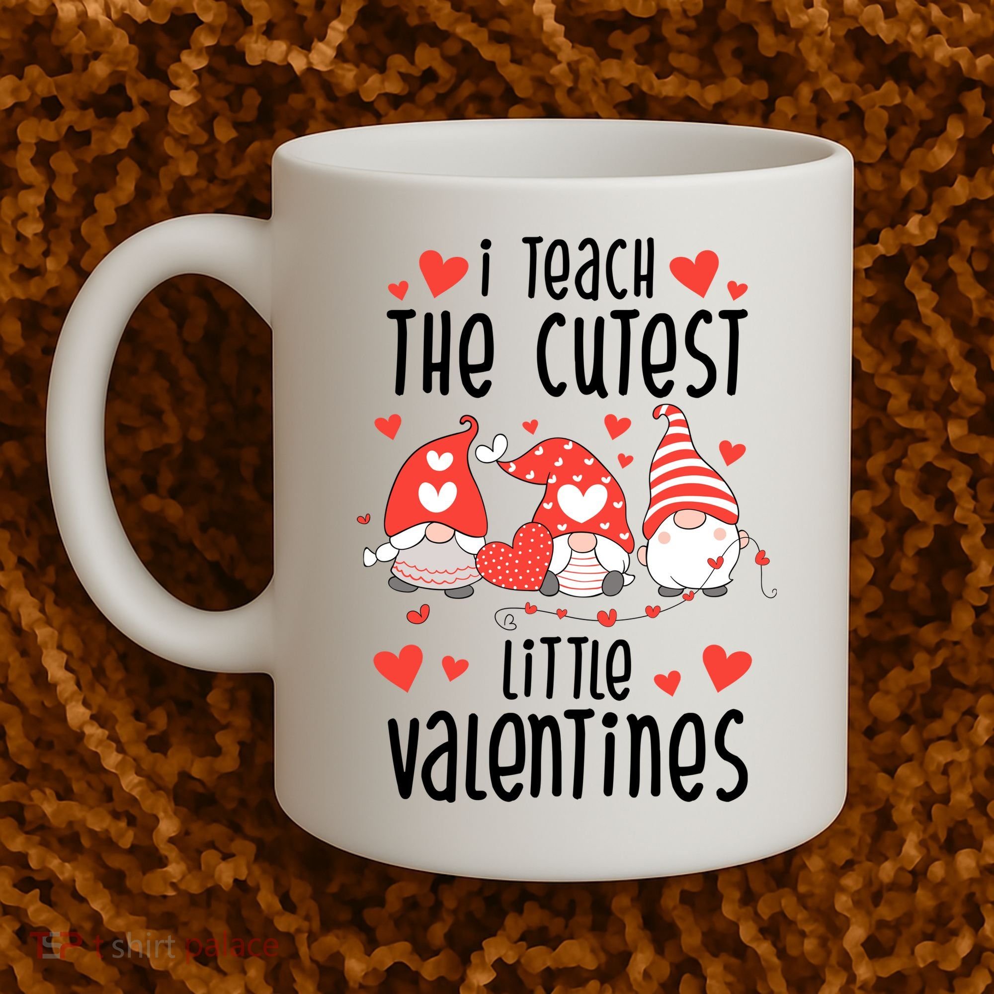 I Teach The Cutest Little Valentines Teacher Coffee Mug