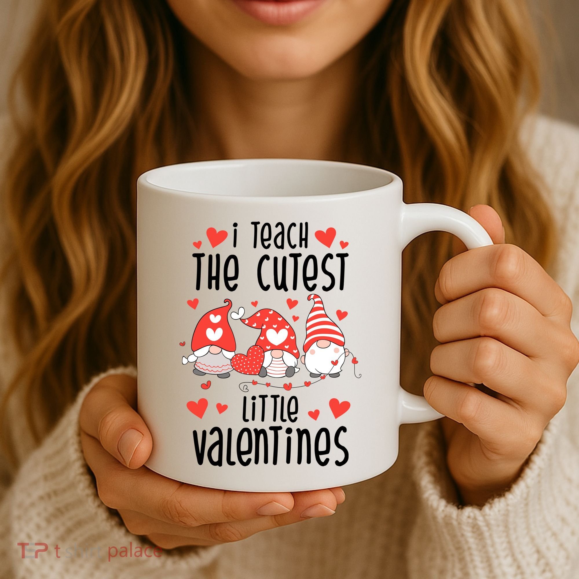 I Teach The Cutest Little Valentines Teacher Coffee Mug