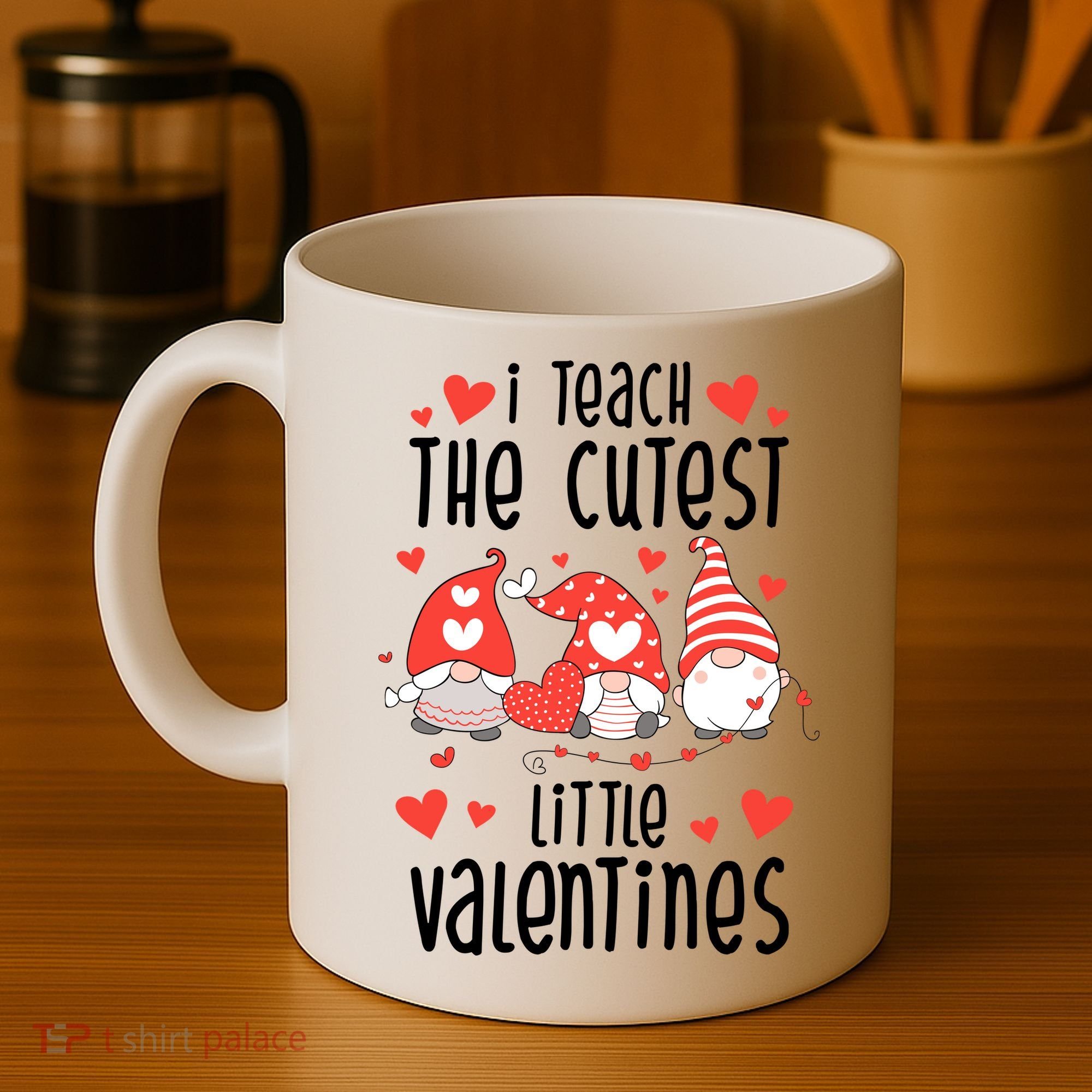 I Teach The Cutest Little Valentines Teacher Coffee Mug