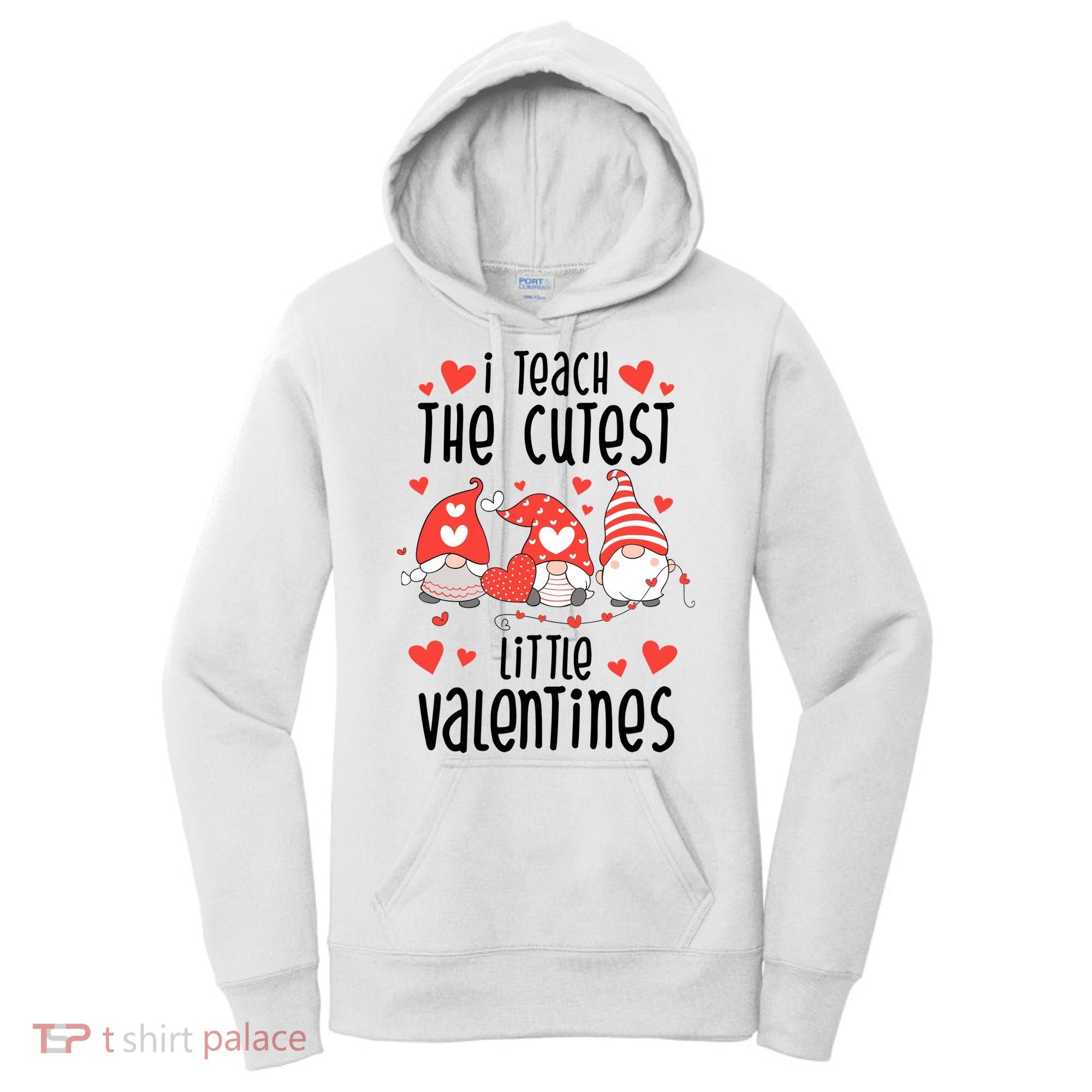 I Teach The Cutest Little Valentines Teacher Women's Hoodie