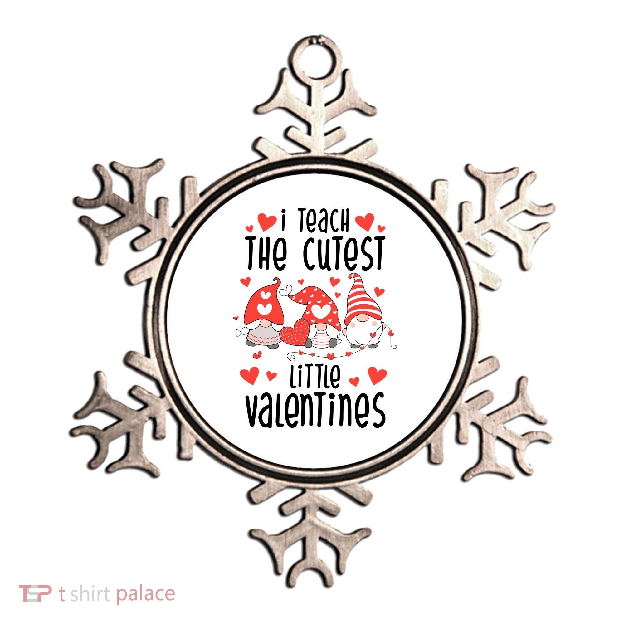I Teach The Cutest Little Valentines Teacher Ornament