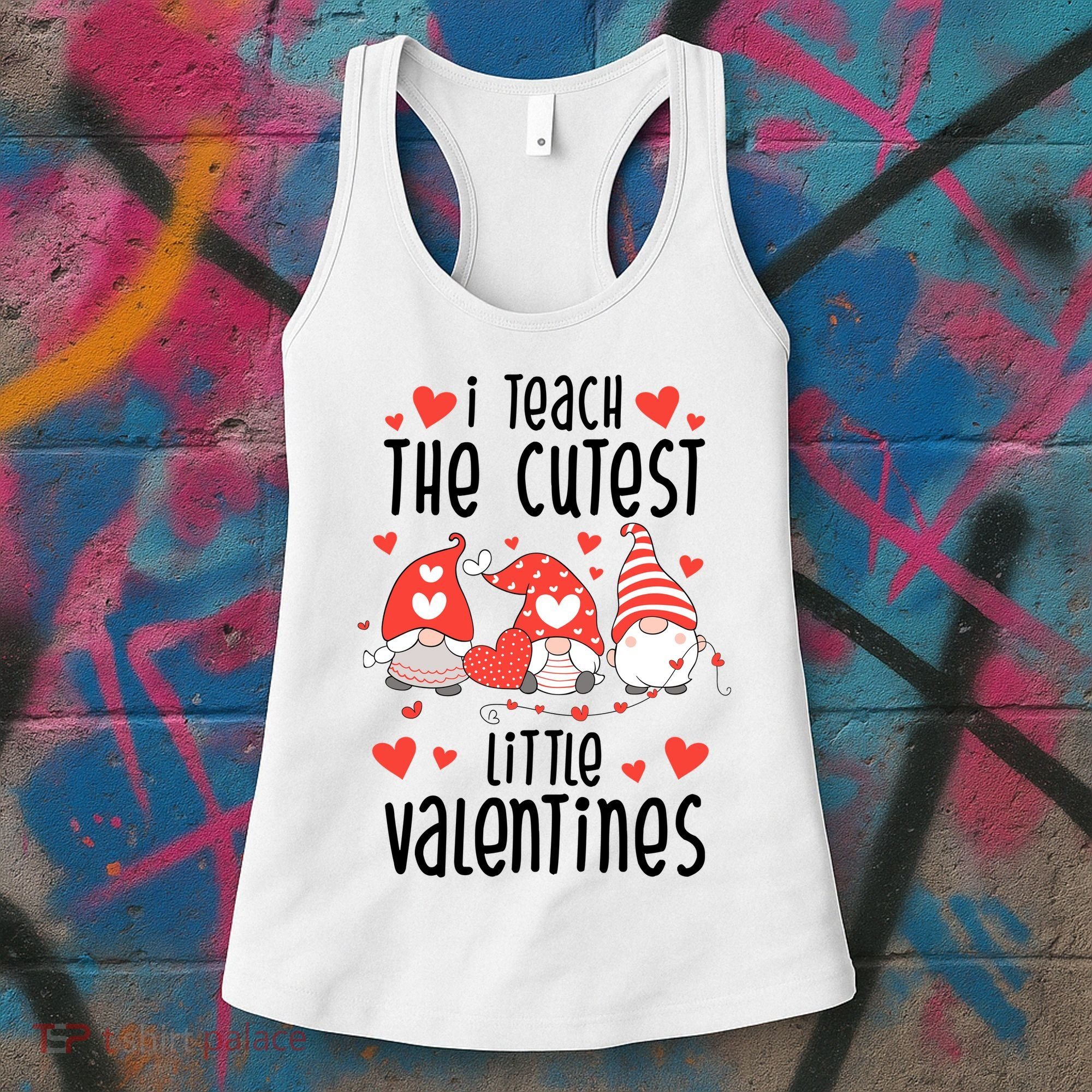 I Teach The Cutest Little Valentines Teacher Women's Tank Top