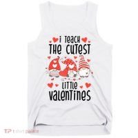 I Teach The Cutest Little Valentines Teacher Tank Top thumb 0