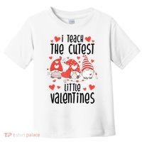 I Teach The Cutest Little Valentines Teacher Toddler T-Shirt thumb 0