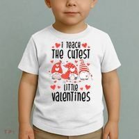 I Teach The Cutest Little Valentines Teacher Toddler T-Shirt thumb 2