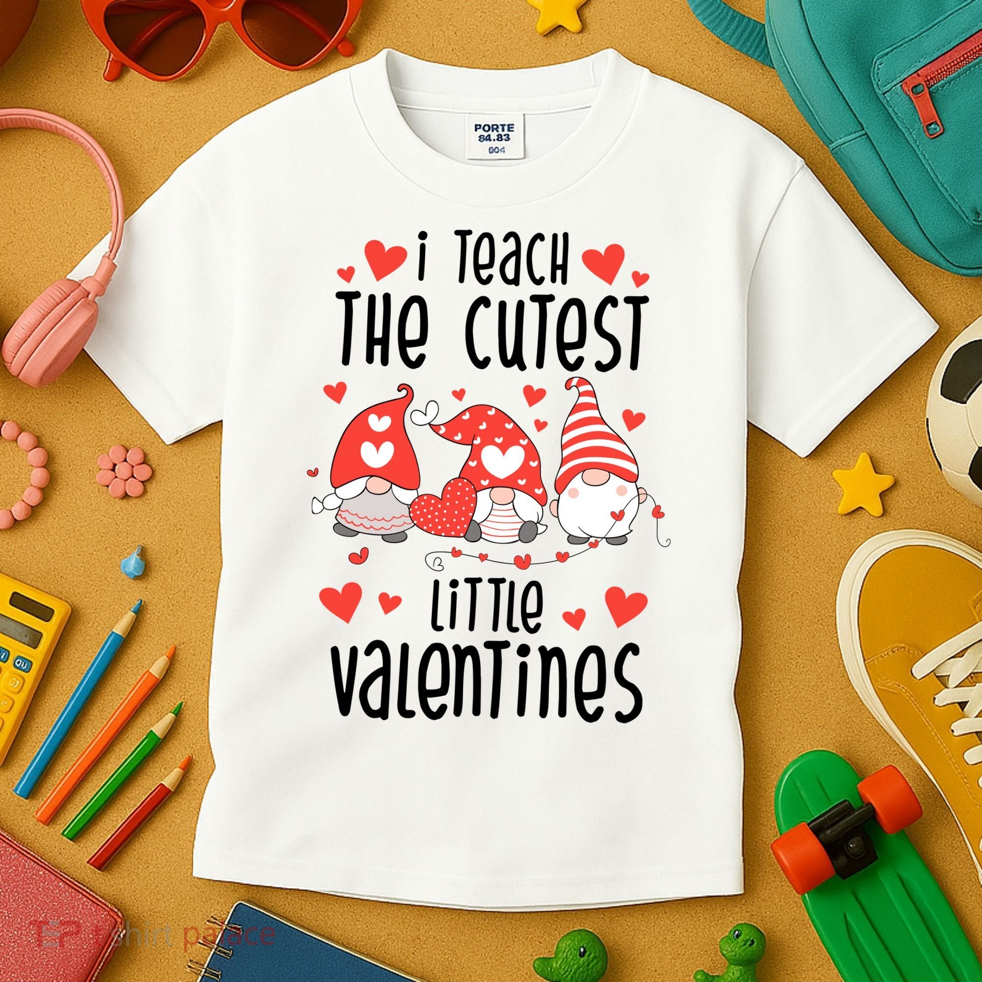 I Teach The Cutest Little Valentines Teacher Kids T-Shirt