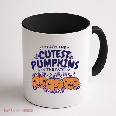 I Teach The Cutest Pumpkins In The Patch Coffee Mug back